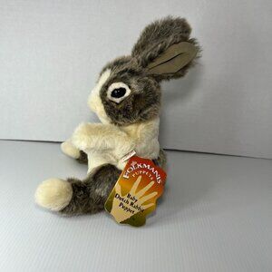 NEW Folkmanis Baby Dutch Rabbit Full Body Hand Puppet Realistic Plush Doll